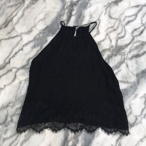 Beautiful black lace crop top